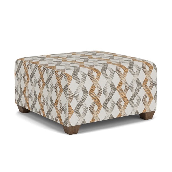 Flexsteel Freedom Fabric Square Cocktail Ottoman