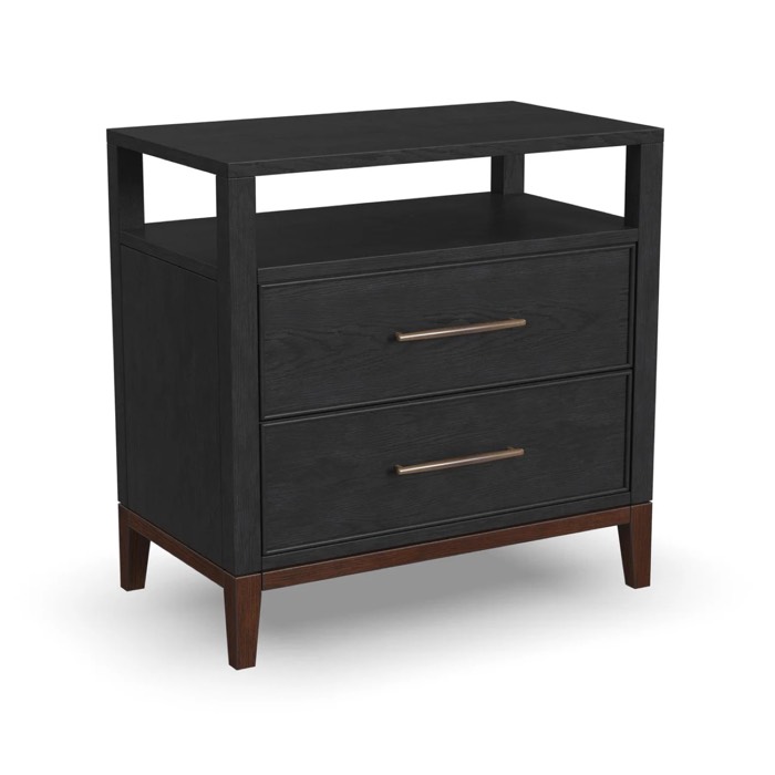 Flexsteel Waterfall Black Nightstand