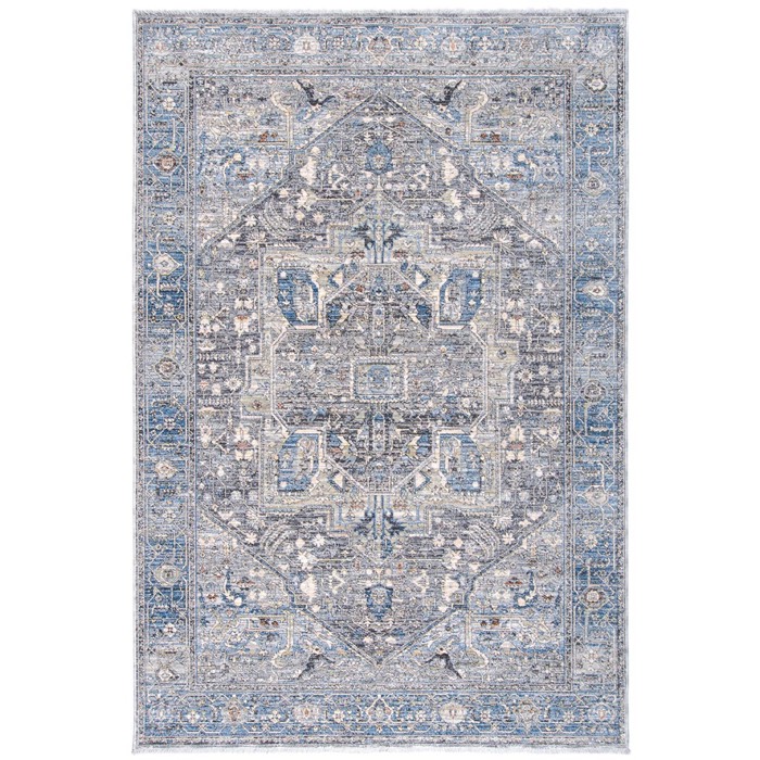 One World Furnishing Alboran Blue Power Loomed Turkish Rug