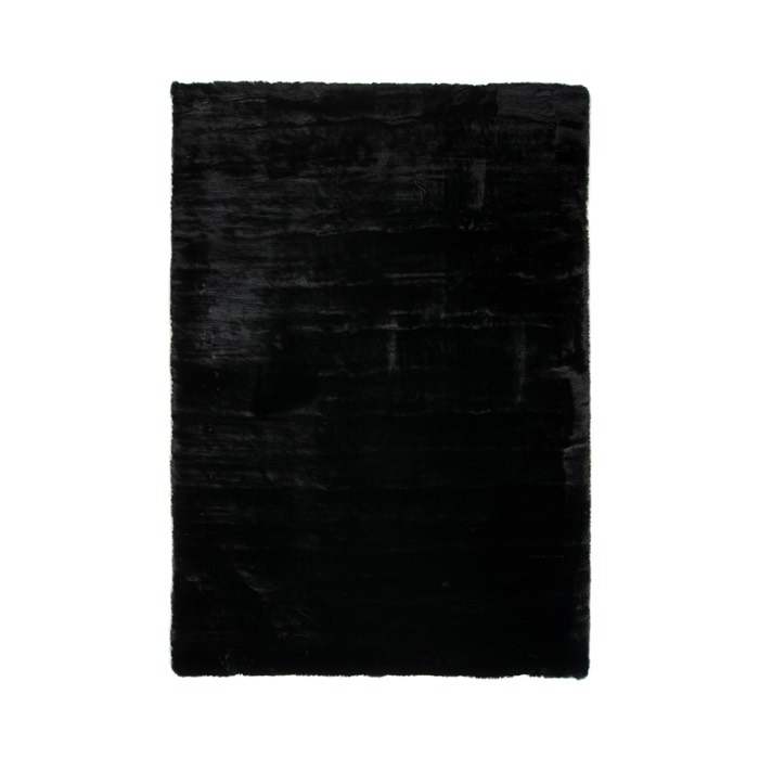 One World Furnishing Nevada Black Fur Rug