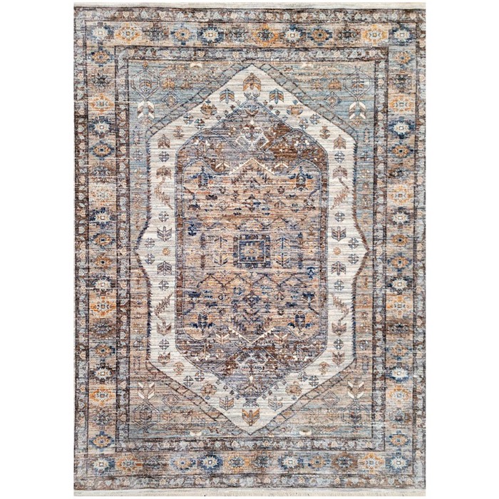 One World Furnishing Alboran Multi Power Loomed Turkish Rug