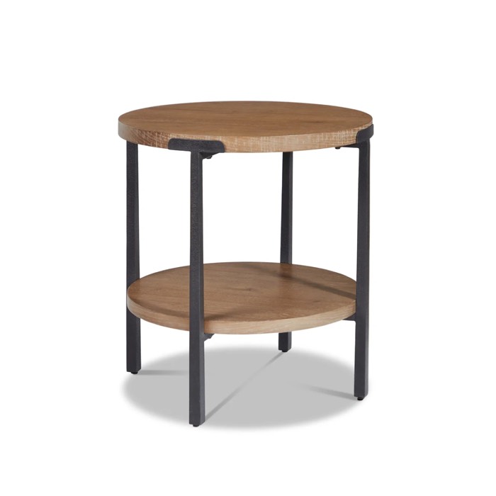 Flexsteel Millwork Brown Round End Table
