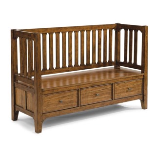 Flexsteel Bench Storage Sonora