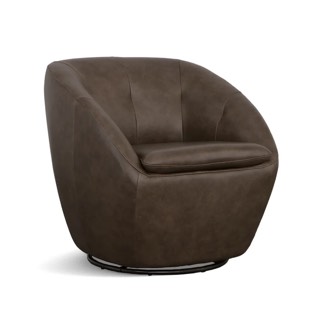 Flexsteel Wade Leather Swivel Chair