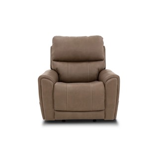 Flexsteel Carter Power Rocking Recliner with Power Headrest, Lumbar, Heat & Massage