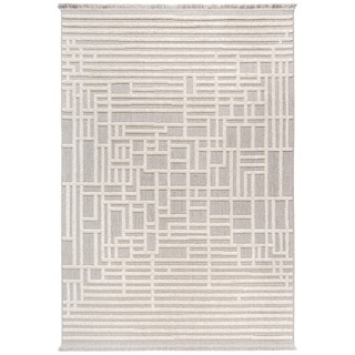 One World Furnishing Shabita Gray-cream Turkish Rug