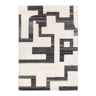 One World Furnishing Dehli Oxford, Cream Rug