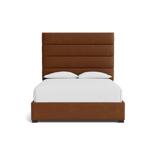 Bassett Parkton Leather Upholstered Bed Rails & Storage