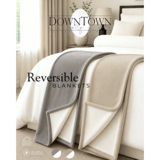 Downtown Company Reversible Blanket Cotton/Acrylic