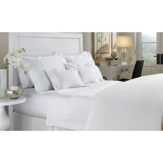 Downtown Company Solid Fitted Sheet White