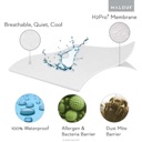 Malouf Five Sided Smooth | Mattress Protector White image 3