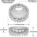 Slipstick Castor Cups 1 3/4" image 2