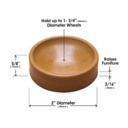 Slipstick Castor Cups Caramel image 4