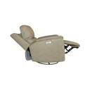 Flexsteel Henry Leather Power Swivel Gliding Recliner with Power Headrest, Lumbar, Heat & Massage Beige image 9