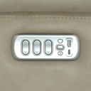 Flexsteel Henry Leather Power Swivel Gliding Recliner with Power Headrest, Lumbar, Heat & Massage Beige image 8