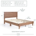 Malouf Edenbrook Classic Framed Wood Platform Bed Southern Oak image 2