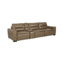 Flexsteel Graham River Leather Power Sliding Sectional Leather - River image 8