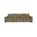 Flexsteel Graham River Leather Power Sliding Sectional Leather - River image 9