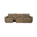 Flexsteel Graham River Leather Power Sliding Sectional Leather - River image 10