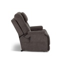 Flexsteel Zecliner Model 2+ Dove Fabric Power Lift Recliner with Power Headrest, Lumbar, Heat & Massage Dark - 35804 image 3