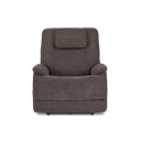 Flexsteel Zecliner Model 2+ Dove Fabric Power Lift Recliner with Power Headrest, Lumbar, Heat & Massage Dark - 35804 image 2