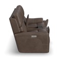 Flexsteel Carter Cappuccino Fabric Power Reclining Loveseat with Console & Power Headrests & Lumbar  image 7