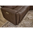 Flexsteel Carter Fabric Power Reclining Sectional with Power Headrests & Lumbar Carter Fabric LAF  - 1587-57PH image 6