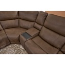 Flexsteel Carter Fabric Power Reclining Sectional with Power Headrests & Lumbar Carter Fabric LAF  - 1587-57PH image 5