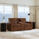 Flexsteel Aria Leather Power Reclining Loveseat with Console sedona - 734-72 image 2