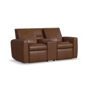 Flexsteel Aria Leather Power Reclining Loveseat with Console sedona - 734-72 image 1