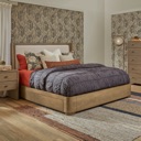 Flexsteel Normandy Upholstered Storage Bed Driftwood image 2