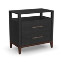 Flexsteel Waterfall Black Nightstand  image 1