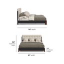 Flexsteel Waterfall Black Queen Upholstered Bed Deep ebony image 6