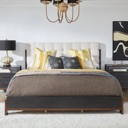 Flexsteel Waterfall Black Queen Upholstered Bed Deep ebony image 9
