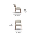 Flexsteel Lyra Pair of Barrel Chairs (upholstered) Upholstered Ivory image 5