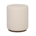 Flexsteel Lyra Fabric Pouf Ottoman Ivory image 1