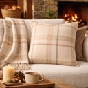 Decorum Berkley Wool Throw BEIGE/NATURAL image 2