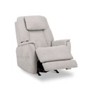 Flexsteel Zecliner Model 3+  Fabric Power Lift Sleep Recliner with Power Headrest, Lumbar, Heat & Massage Ceramic 358-11 image 3