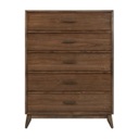 Liberty Furniture Century Modern 5 Drawer Chest Walnut image 3