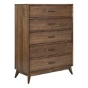 Liberty Furniture Century Modern 5 Drawer Chest Walnut image 2