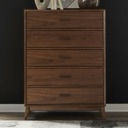 Liberty Furniture Century Modern 5 Drawer Chest Walnut image 1