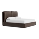 Bassett Greer Leather Upholstered Bed Sterling Sable - 7219-18 image 2