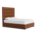 Bassett Parkton Leather Upholstered Bed Rails & Storage 7230-18 Soft Umber image 2
