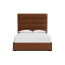 Bassett Parkton Leather Upholstered Bed Rails & Storage 7230-18 Soft Umber image 1