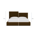 Bassett Eden Upholstered Bed Allman Caramel 6441-8 image 4
