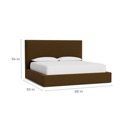 Bassett Eden Upholstered Bed Allman Caramel 6441-8 image 3