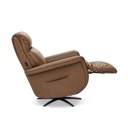 Flexsteel Haven Leather Power Swivel Recliner with Power Headrest, Lumbar, Heat, Massage & Ventilation | Zen R 367-72 | Riverstone image 7
