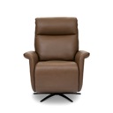 Flexsteel Haven Leather Power Swivel Recliner with Power Headrest, Lumbar, Heat, Massage & Ventilation | Zen R 367-72 | Riverstone image 3