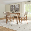 Flexsteel Millwork Off-White Pair of Counter Chairs Rustic umber image 11
