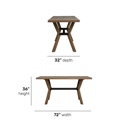 Flexsteel Millwork Off-White Pair of Counter Chairs Rustic umber image 5